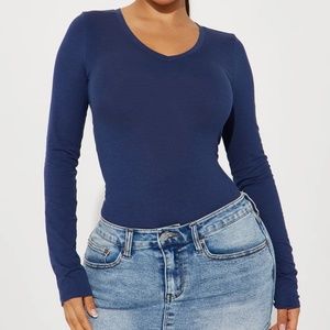 Your Everyday Long Sleeve Tee - Navy